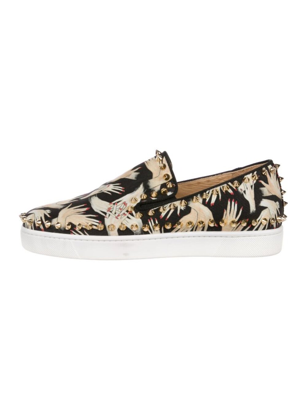 CHRISTIAN LOUBOUTIN TISSUE BEAUTY PIK BOAT SIZE 37 SNEAKERS